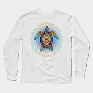 Green Sea Turtle by TrevorIrvin Long Sleeve T-Shirt